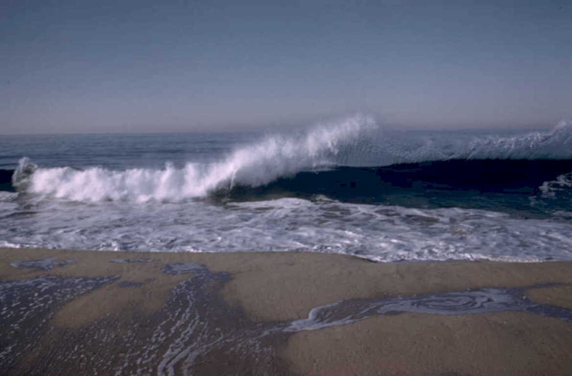 coastal wave beach 2 1980s 1990s A4 Photo Print