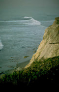 coastal wave cliff Vintage A4 Photo Print