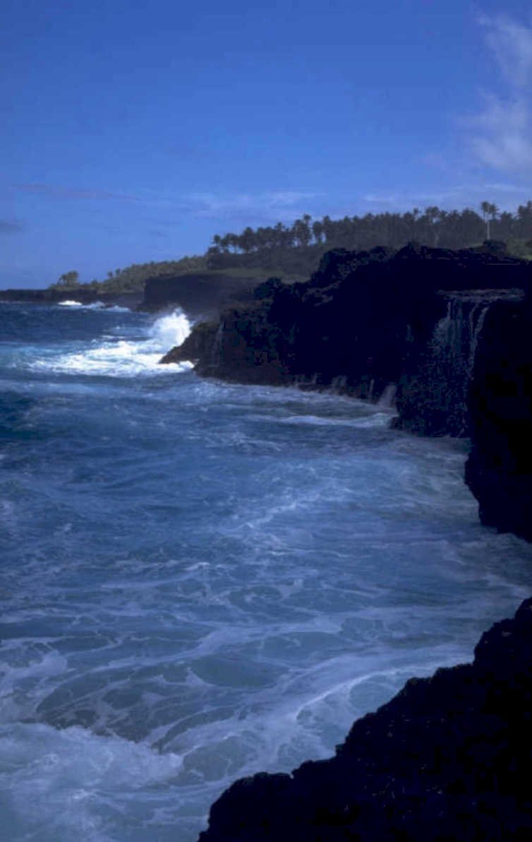 coastal wave cliffs 1980s 1990s A4 Photo Print