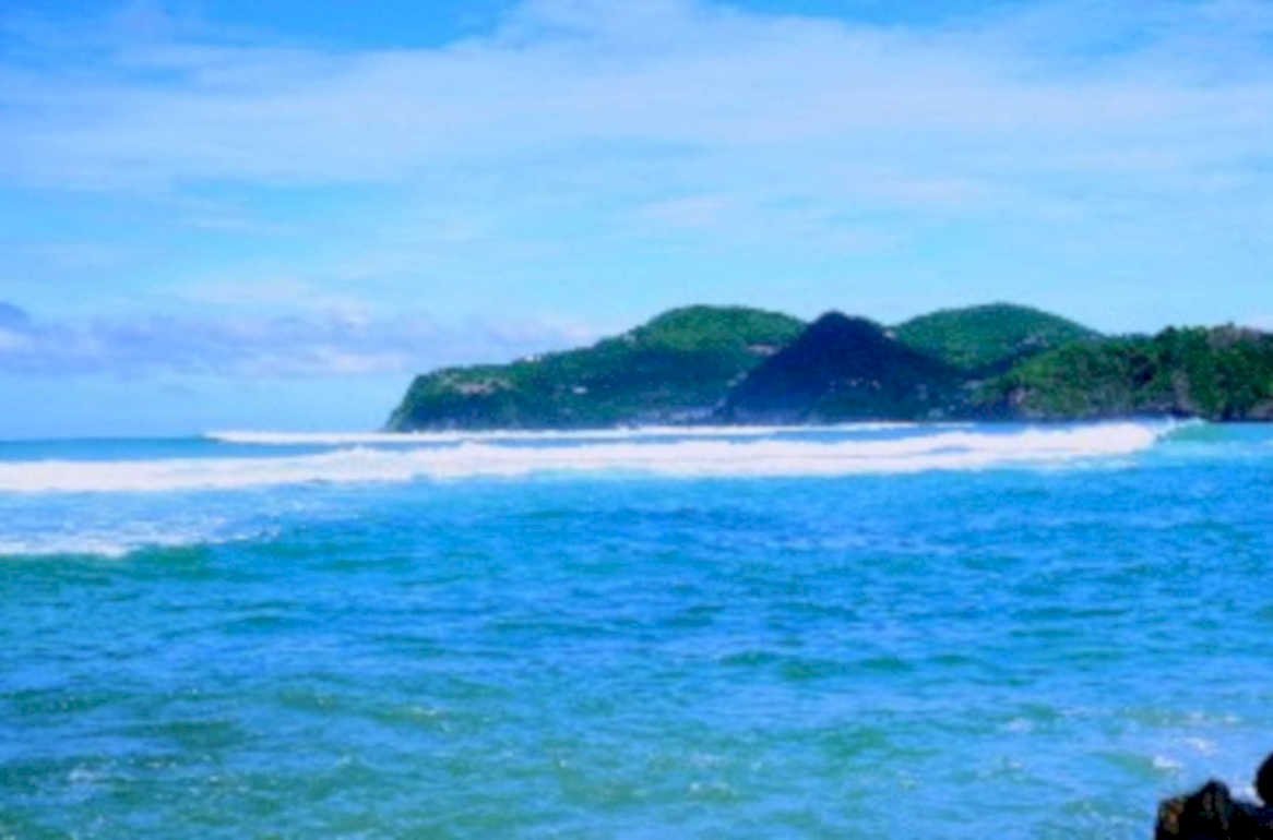 coastal wave isla1980s 1990s A4 Photo Print