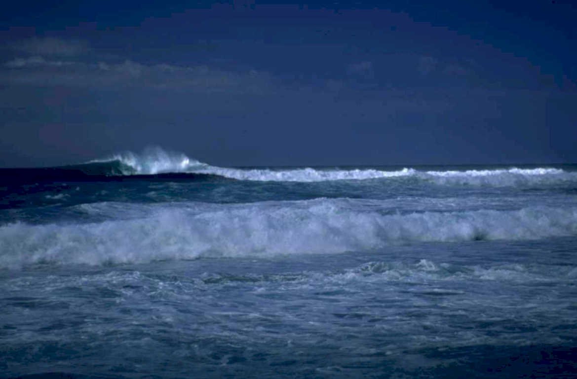 coastal wave night 1980s 1990s A4 Photo Print