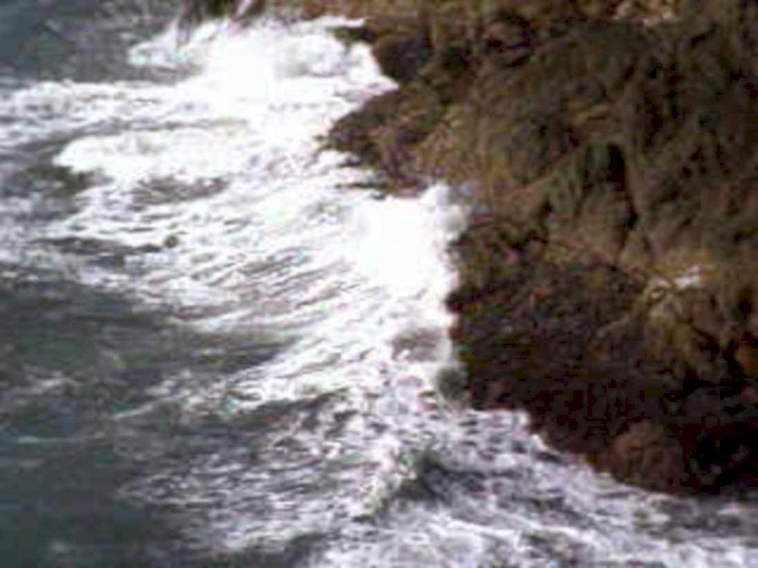 coastal wave rocks 11980s 1990s A4 Photo Print 42
