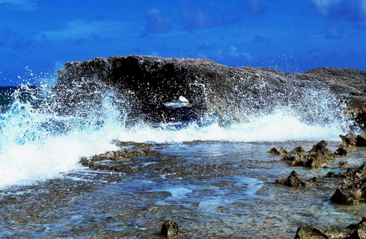 coastal wave rocks 21980s 1990s A4 Photo Print