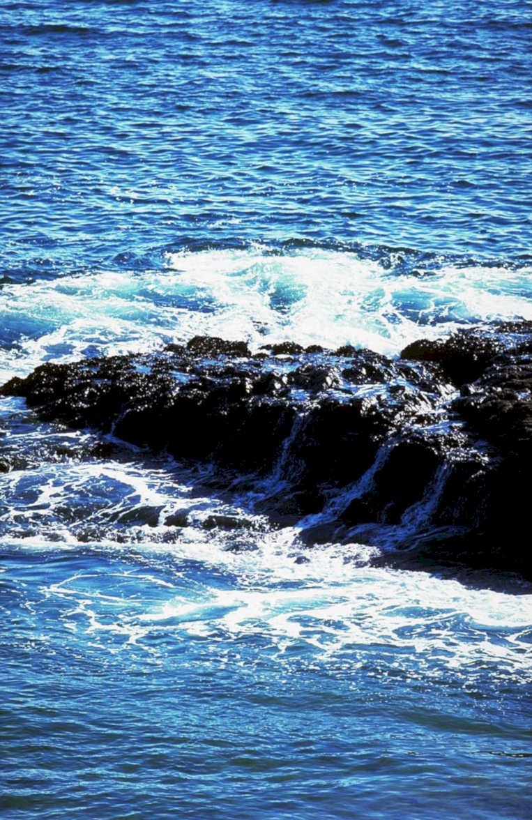 coastal wave rocks 31980s 1990s A4 Photo Print