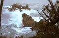 coastal wave rocks 7 Vintage A4 Photo Print