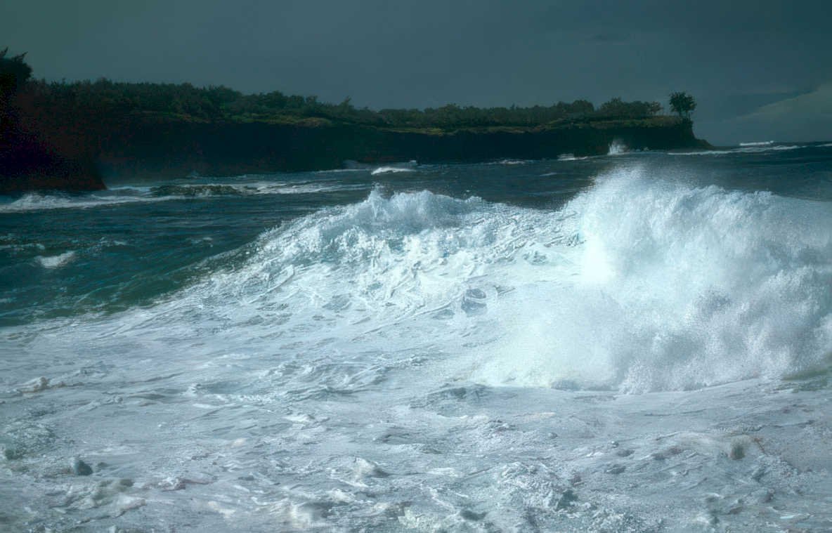 coastal wave scene 2 Vintage A4 Photo Print