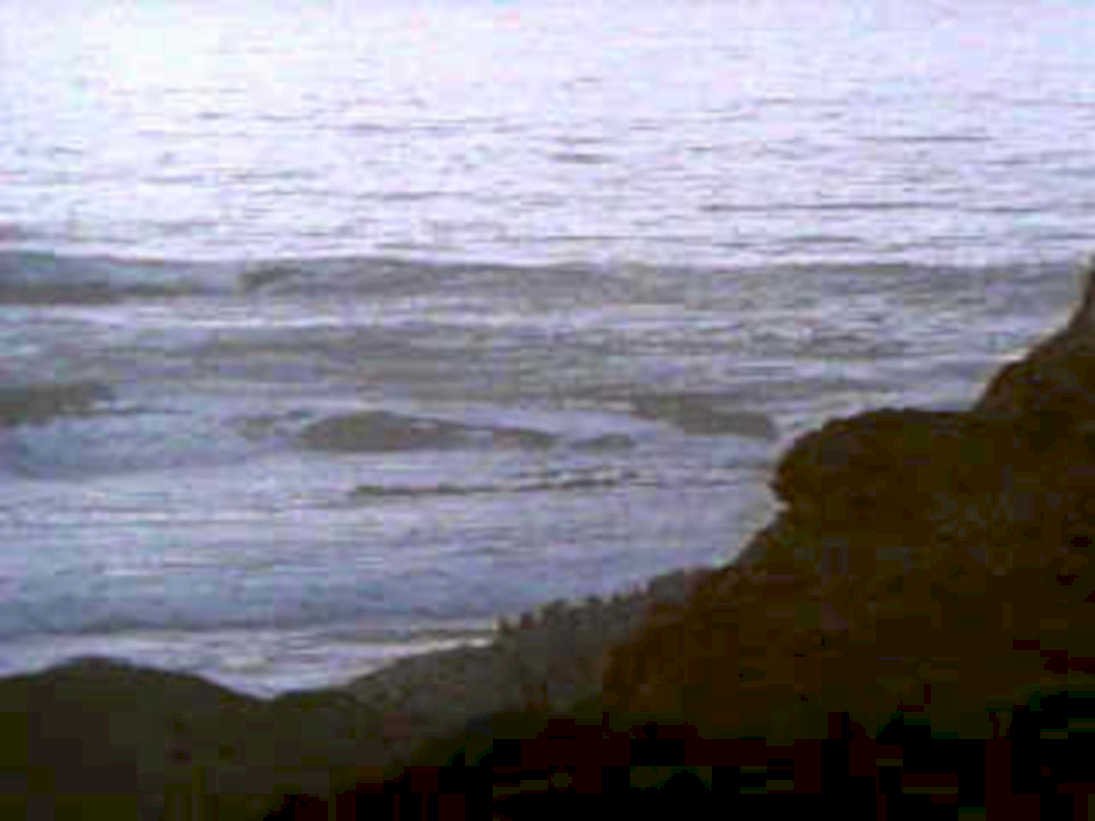 coastal waves cliff1980s 1990s A4 Photo Print