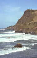coastal waves oregon Vintage A4 Photo Print