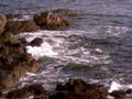 coastal waves rocks1980s 1990s A4 Photo Print