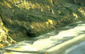 coastline erosion rocks Vintage A4 Photo Print