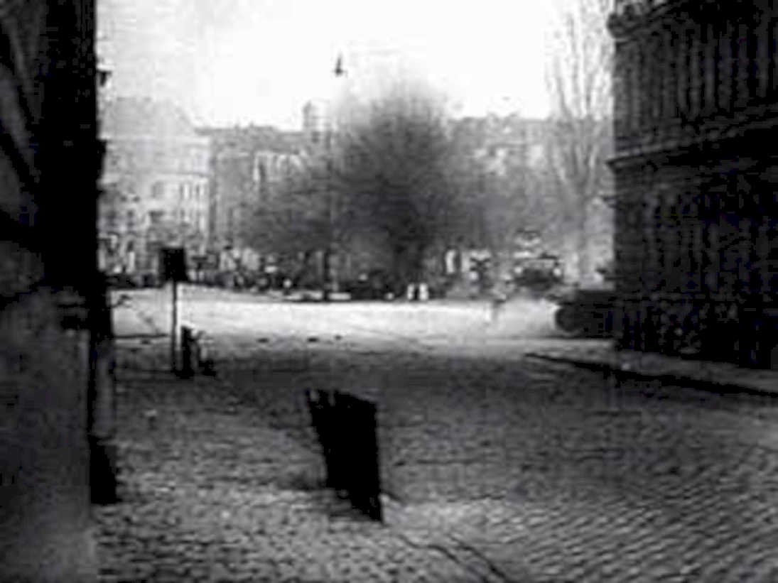 cobblestone street scene1980s 1990s A4 Photo Print