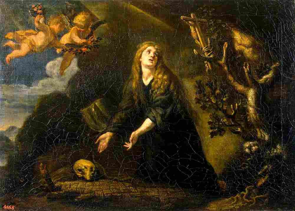coello claudio repentant mary magdalene Art A4 Photo Print