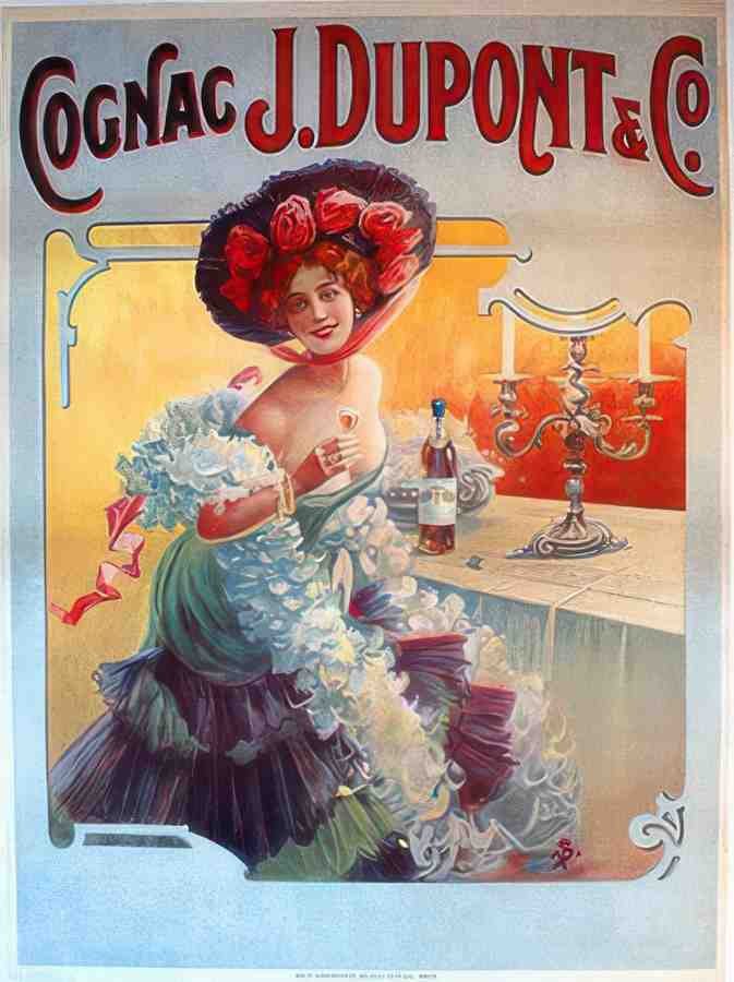 cognac dupont Vintage Advert A4 Photo Print