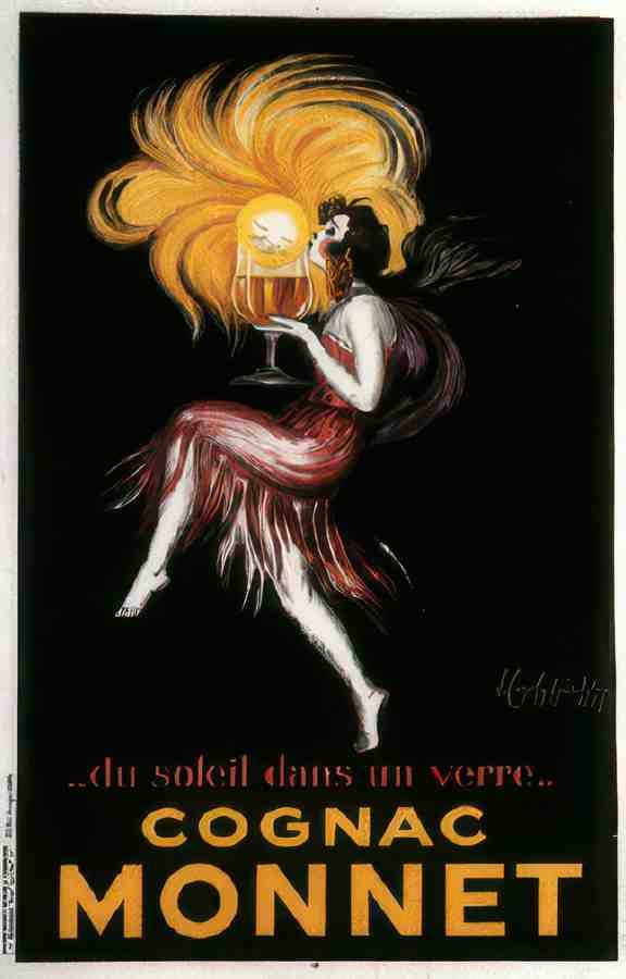 cognacMonnet Vintage Advert A4 Photo Print