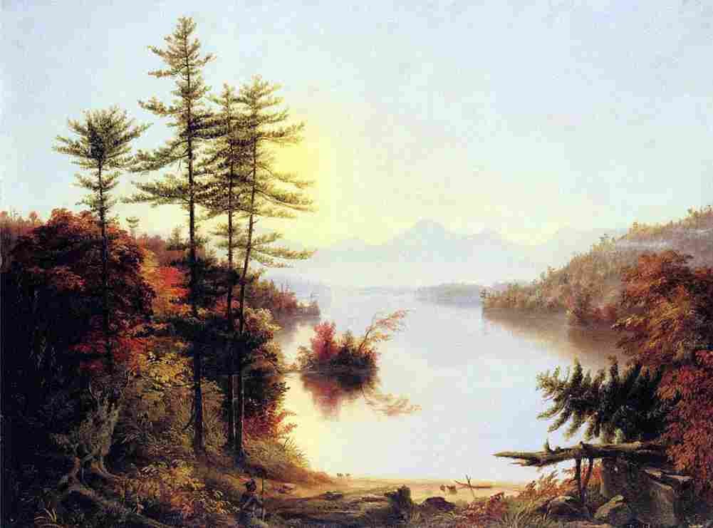 cole Lake Winnipiseogee Art A4 Photo Print