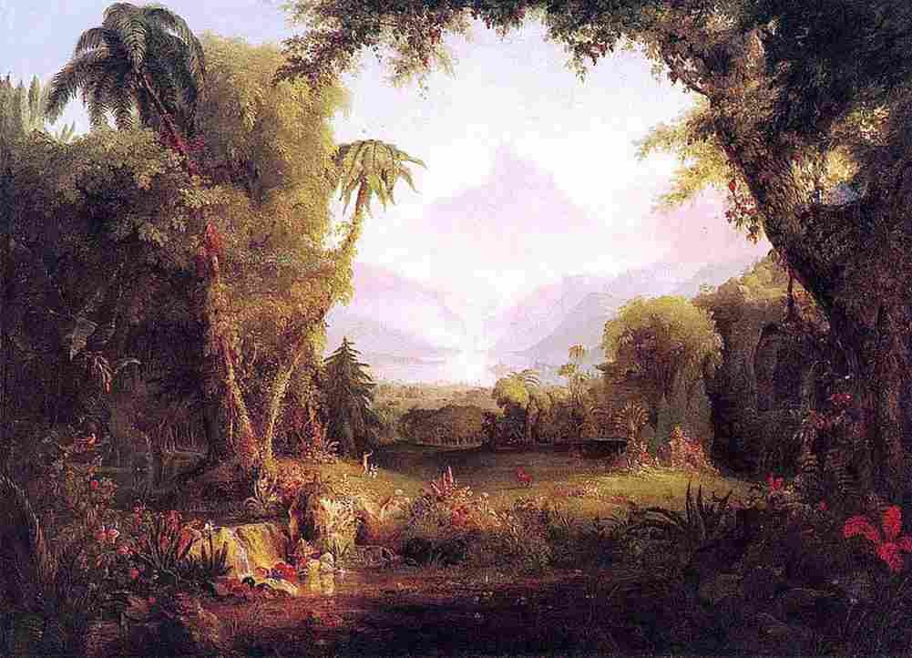 cole The Garden of Eden Art A4 Photo Print