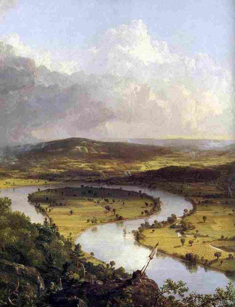 cole View from Mount Holyoke Detail Art A4 Photo Print