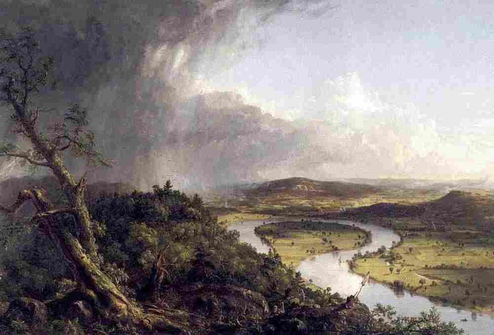 cole View from Mount Holyoke Northamptom Massachusetts Art A4 Photo Print