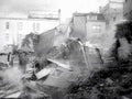 collapsed building debris 21980s 1990s A4 Photo Print