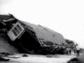 collapsed house damage1980s 1990s A4 Photo Print