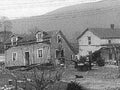 collapsed house flood1980s 1990s A4 Photo Print