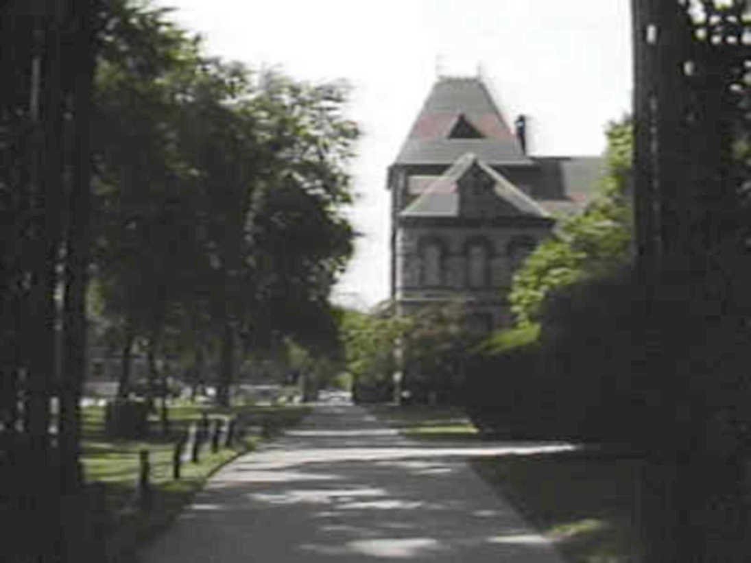 college walkway tower1980s 1990s A4 Photo Print
