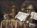 collier still life with crown and globes Art A4 Photo Print