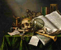 collier vanitas still life with books and manuscripts Art A4 Photo Print