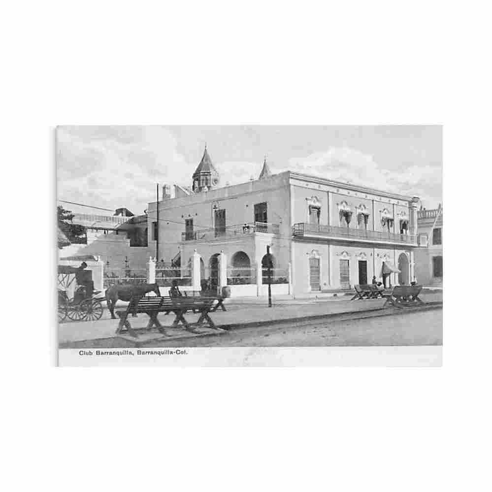 colombia barranquilla club barranquilla ed libreria diez Vintage A4 Photo Print