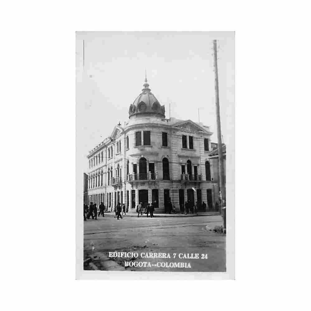 colombia bogota edificio carrera 7 calle 24 ed desconocido Vintage A4 Photo Print