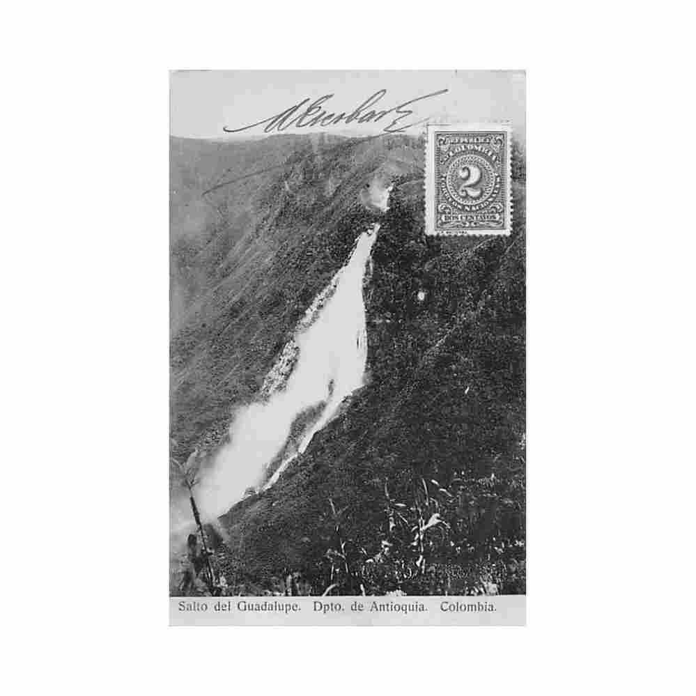 colombia dpto de antioquia salto del guadalupe ed e v sperting 11334 Vintage A4 Photo Print