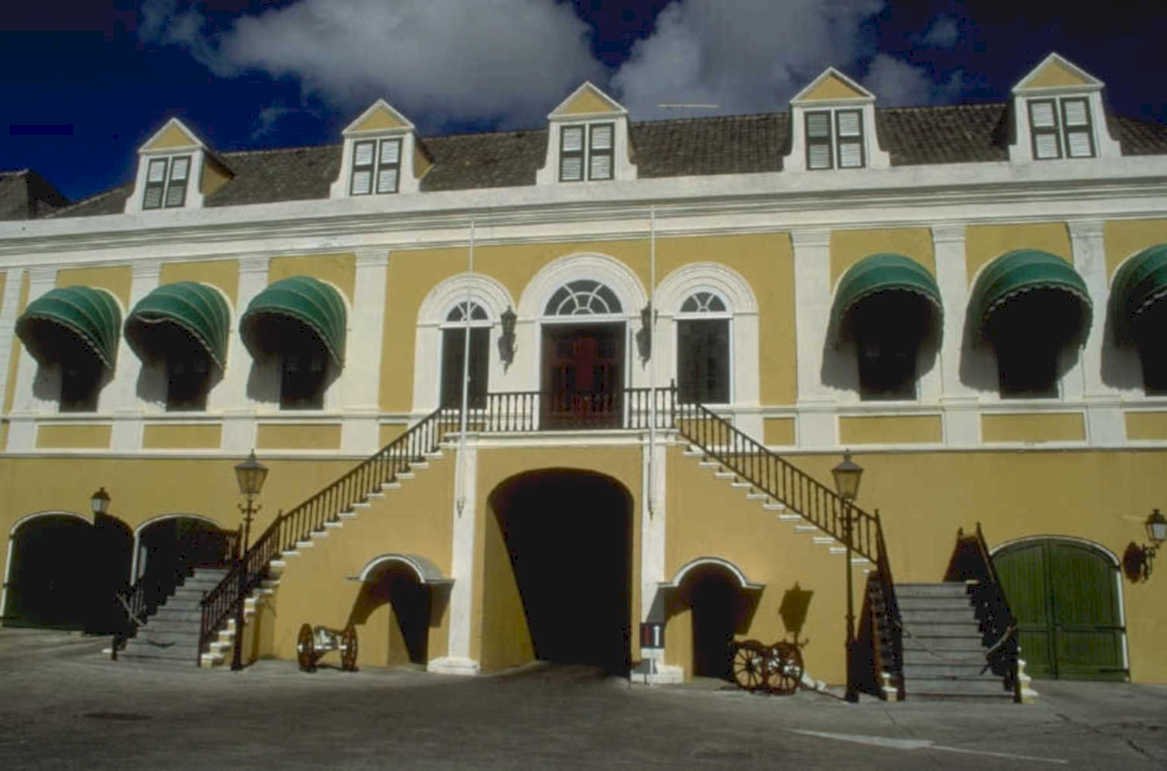 colonial building exterior 1980s 1990s A4 Photo Print