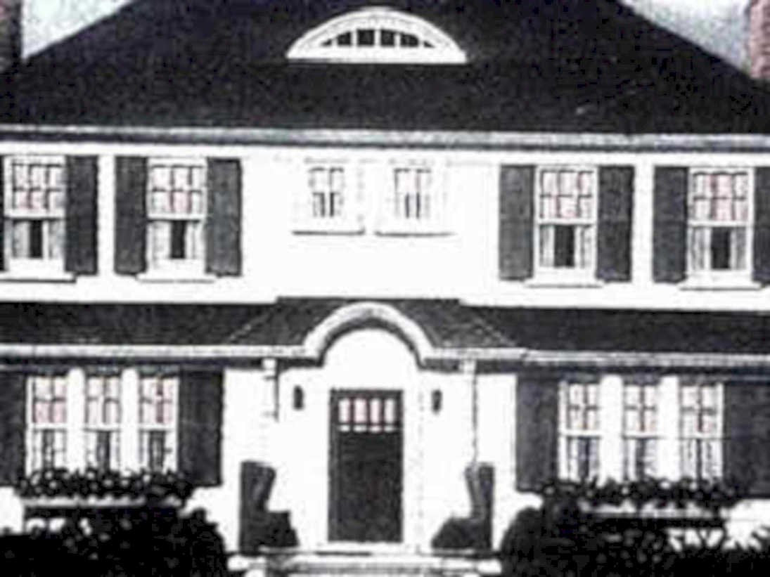 colonial house render1980s 1990s A4 Photo Print
