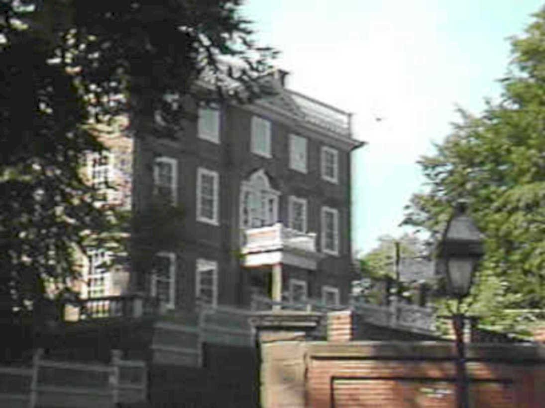 colonial house street1980s 1990s A4 Photo Print