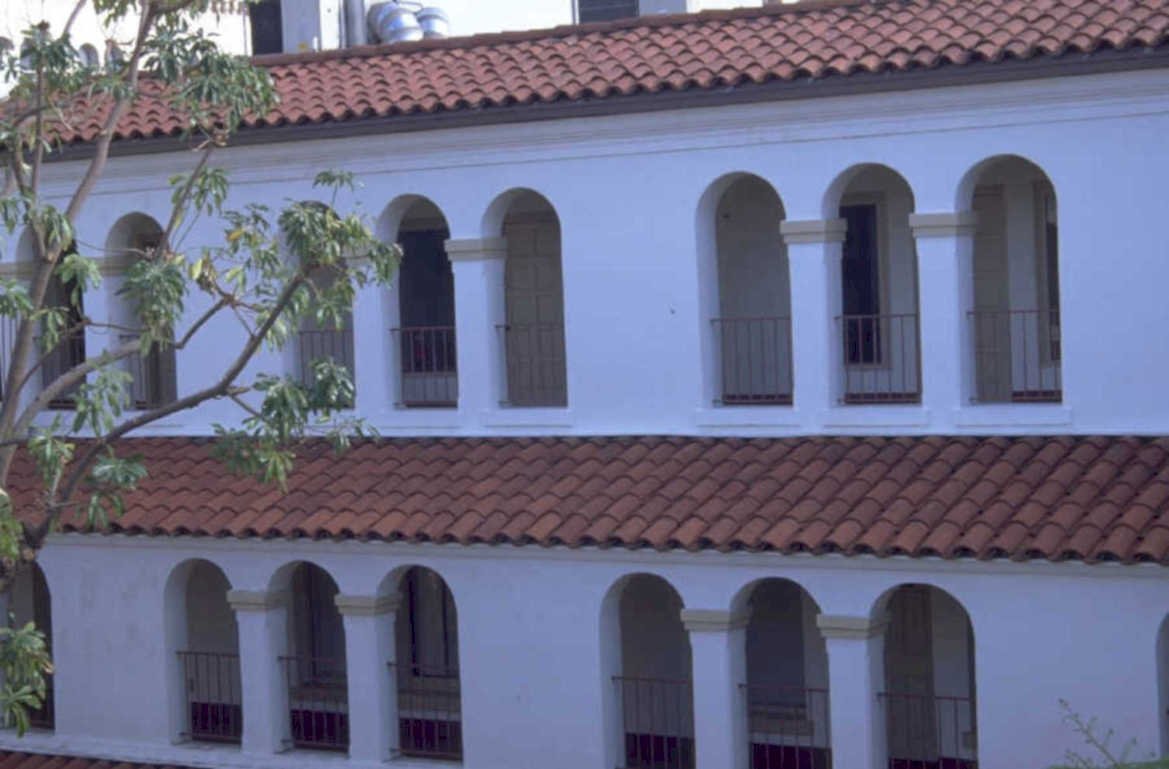colonial white roof 1980s 1990s A4 Photo Print