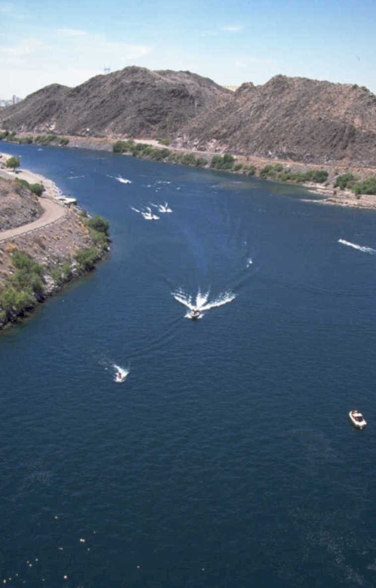 colorado river jetskiis 1980s 1990s A4 Photo Print