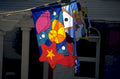 colorful flag rocket 1980s 1990s A4 Photo Print
