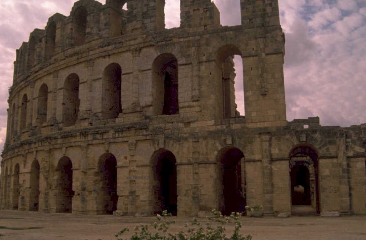 colosseum nimes sky 1980s 1990s A4 Photo Print