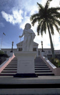 columbus statue barbados 1980s 1990s A4 Photo Print