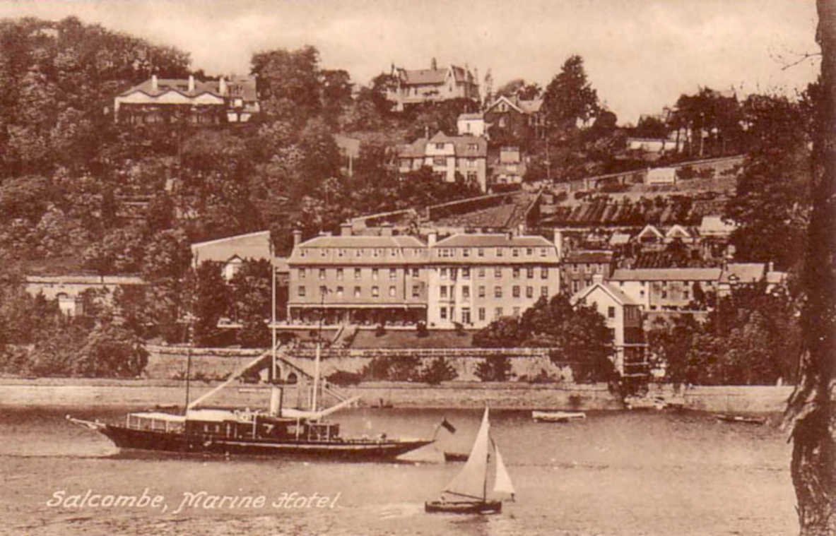 combe marine hotelVintage 1880s 1900s A4 Photo Print