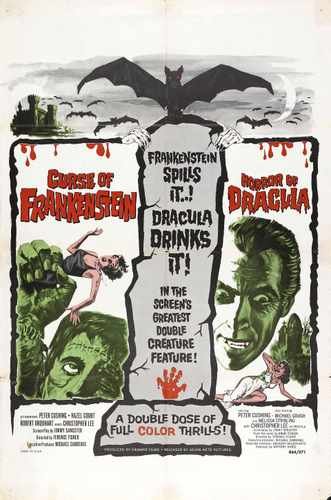 combo curse of frankenstein  01 film star poster A4 Photo Print