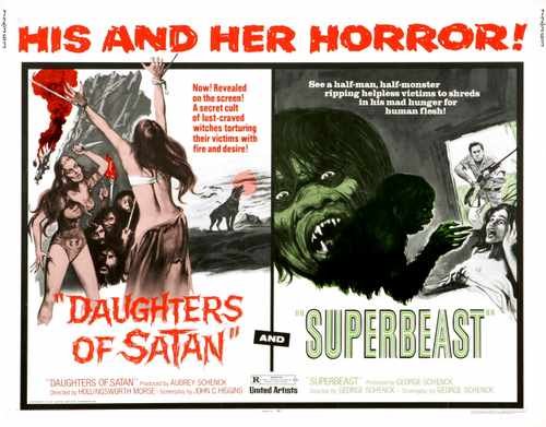 combo daughters of satan  02 film star poster A4 Photo Print