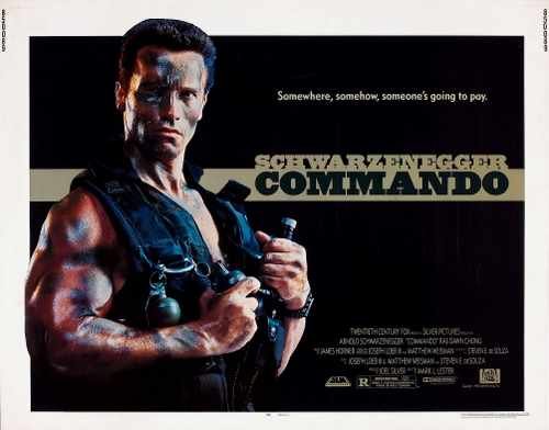 commando 1985  02 film star poster A4 Photo Print