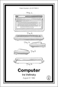 commodore64 patent print white A4 Photo Print