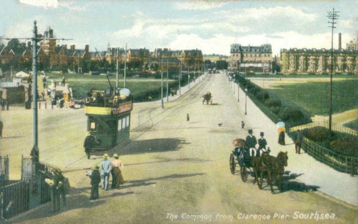 common pier tramVintage 1880s 1900s A4 Photo Print