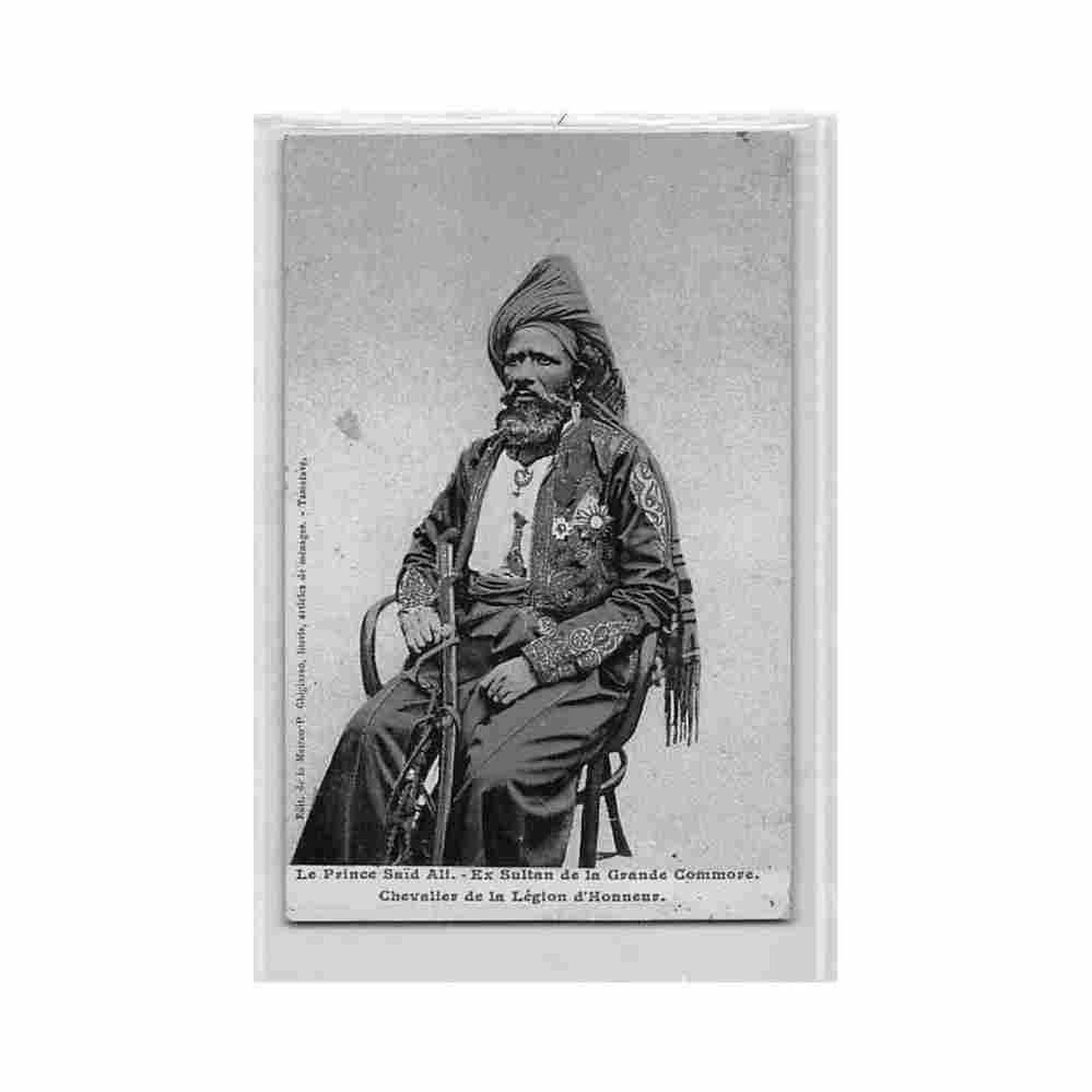 comores le prince said ali ex sultan de la grande comore ed p ghigiasso Vintage A4 Photo Print