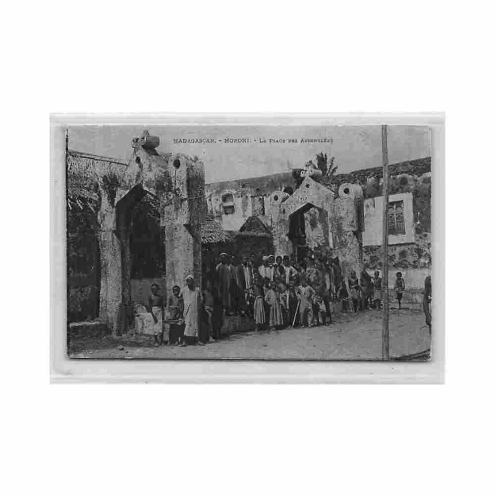 comores moroni la place des assemblees ed ag eco de madagascar Vintage A4 Photo Print