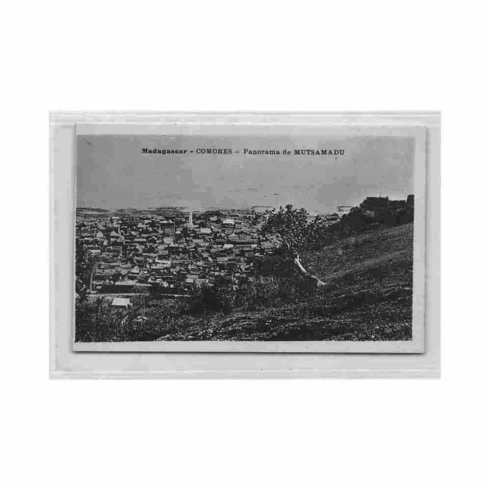 comores panorama de mutsamudu ed paillard Vintage A4 Photo Print