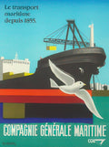 compagne generale maritime web Vintage Advert A4 Photo Print