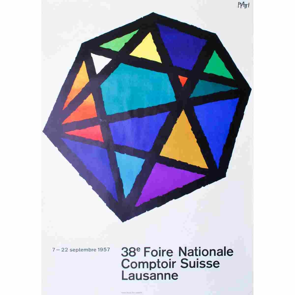 comptoir suisse celestino piatti 1957 7 Advert A4 Photo Print